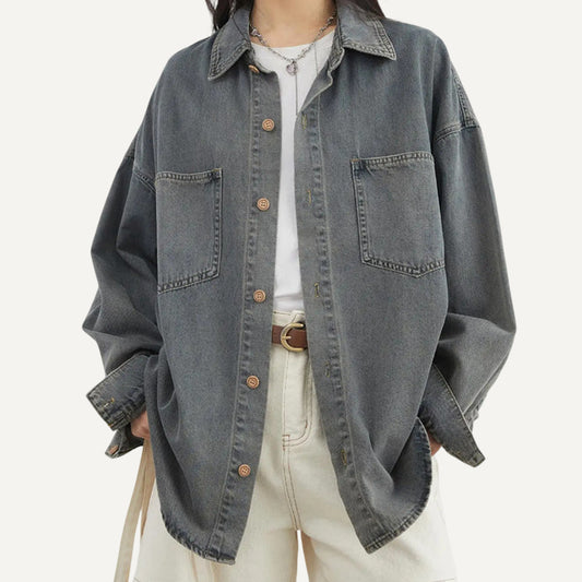 XAO Camisa Denim Larga