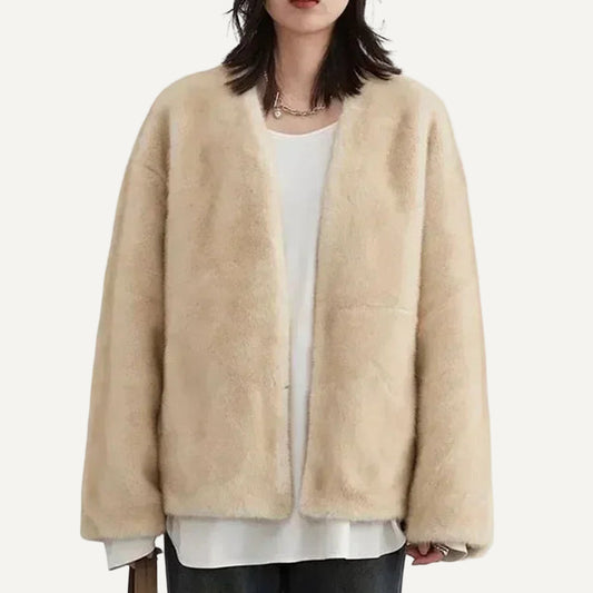 XAO Chaqueta Tejida Beige/Cafe