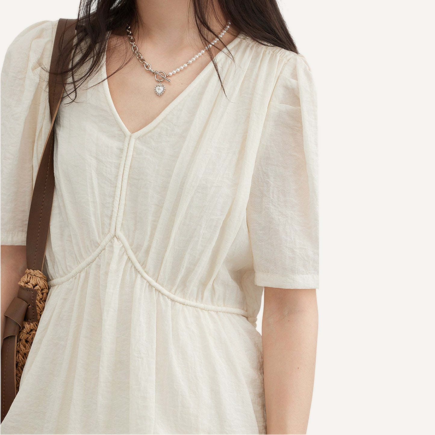 XAO Vestido Largo con Escote en V