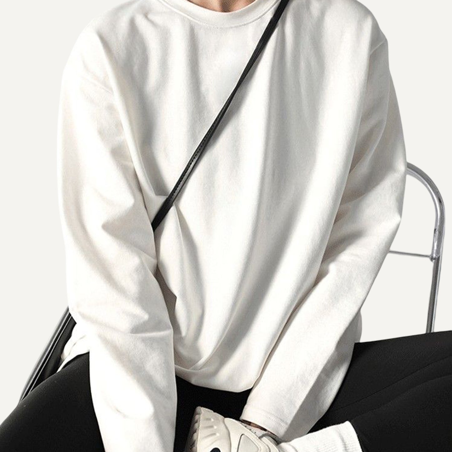 XAO Camiseta Polera Abrigada de Tejido Suave