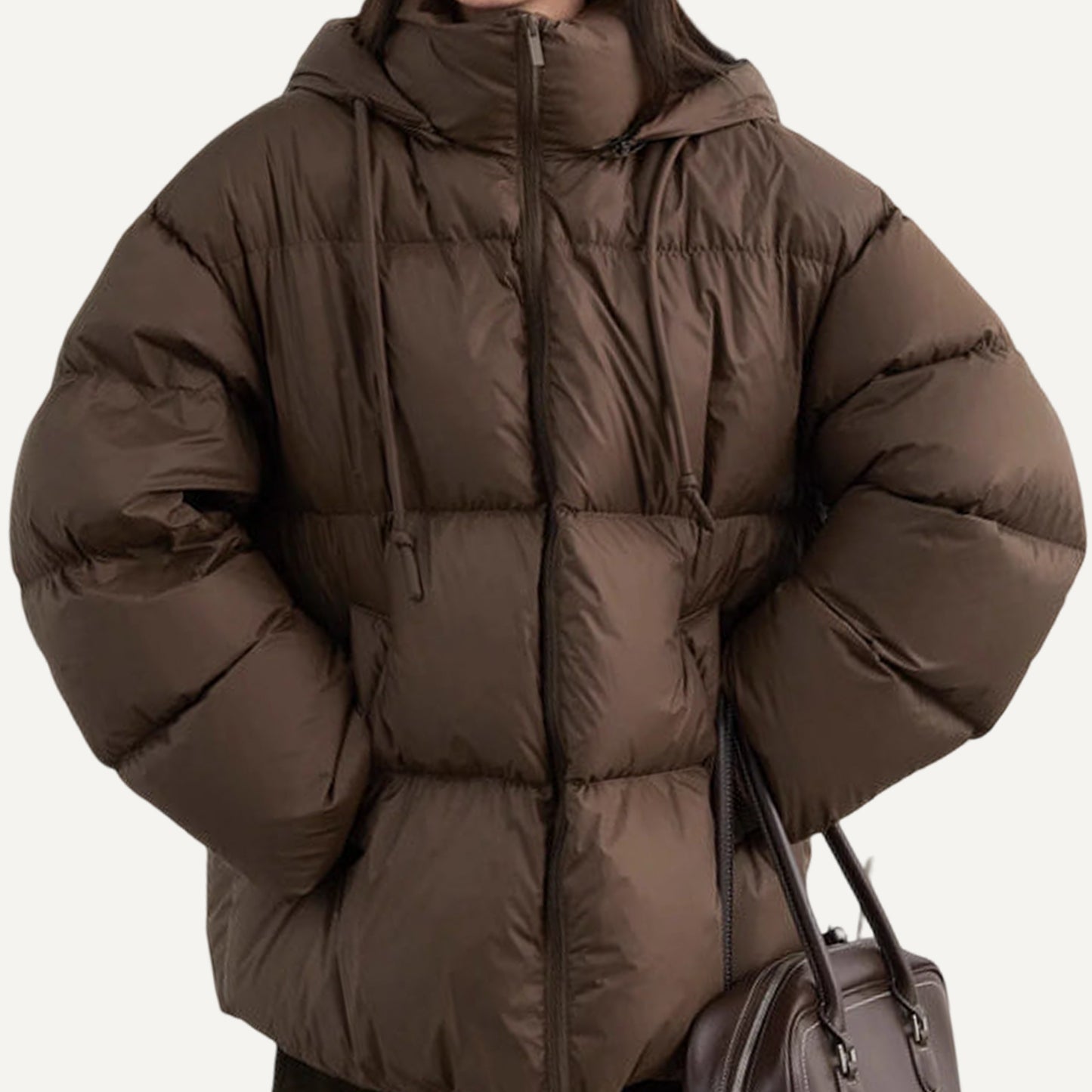 XAO Campera Rellena Crema/Cafe/Gris