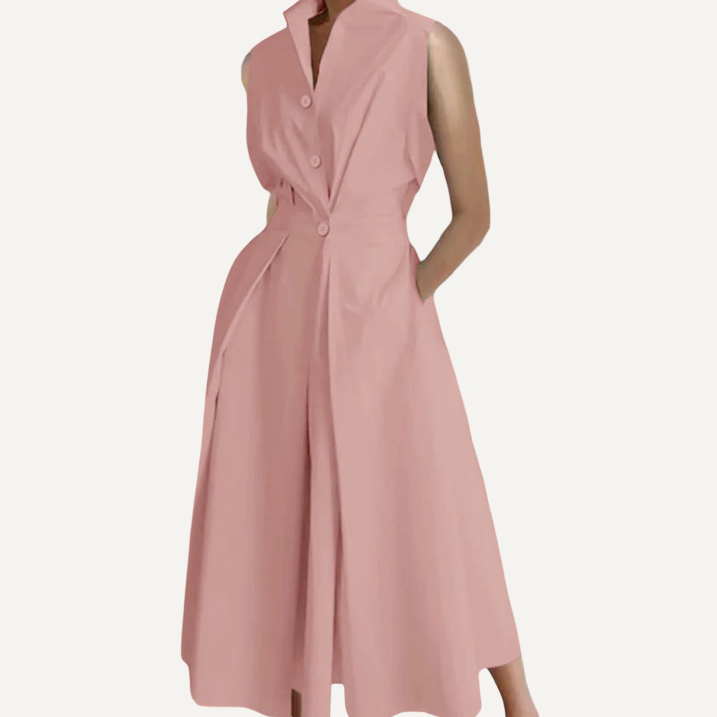 XAO Vestido estilo camisa manga corta