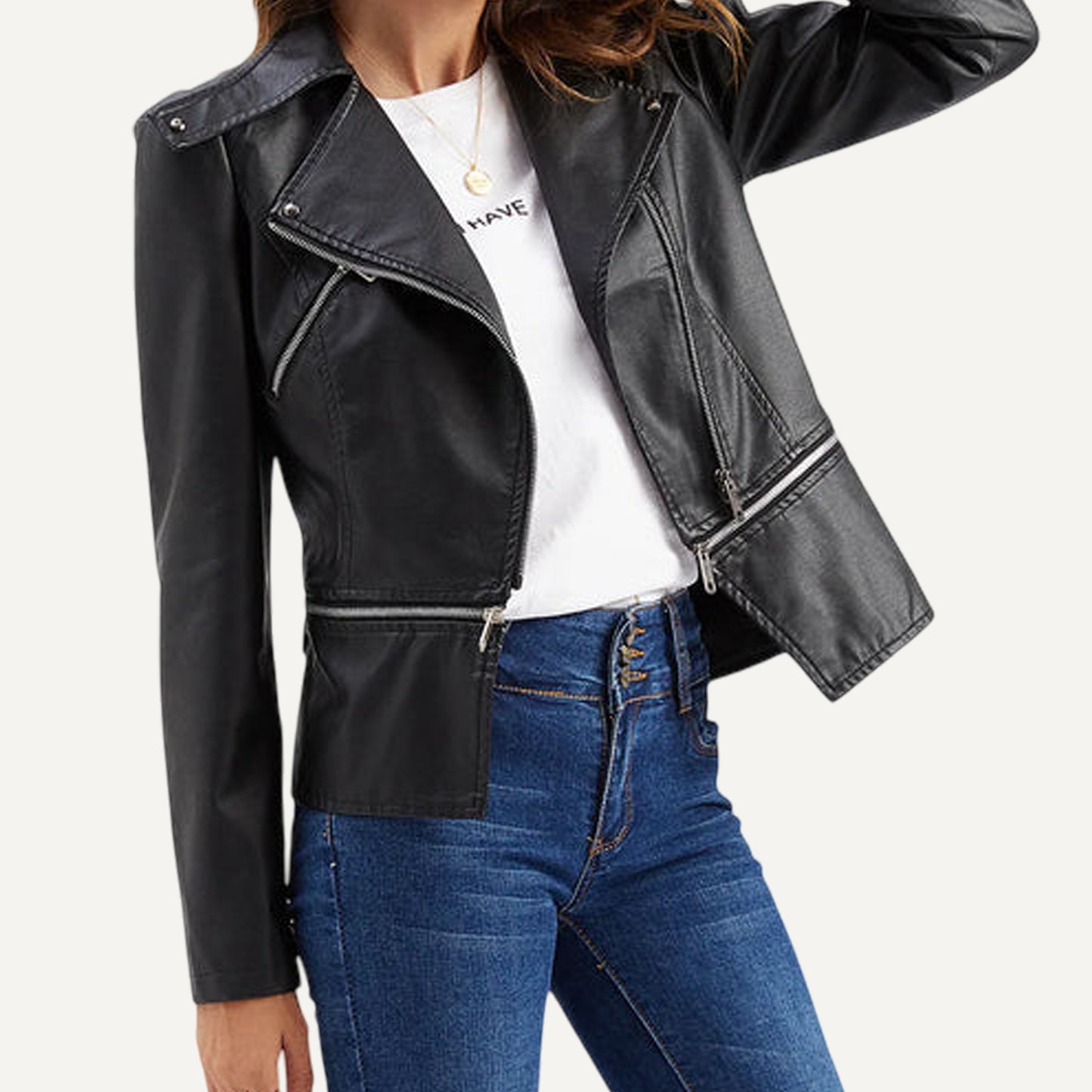 XAO Chaqueta Cuero Sintético