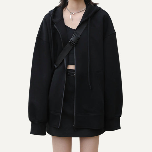 XAO Campera Hoodie Lila/Negro