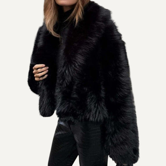 XAO Chaqueta Faux Fur Negro