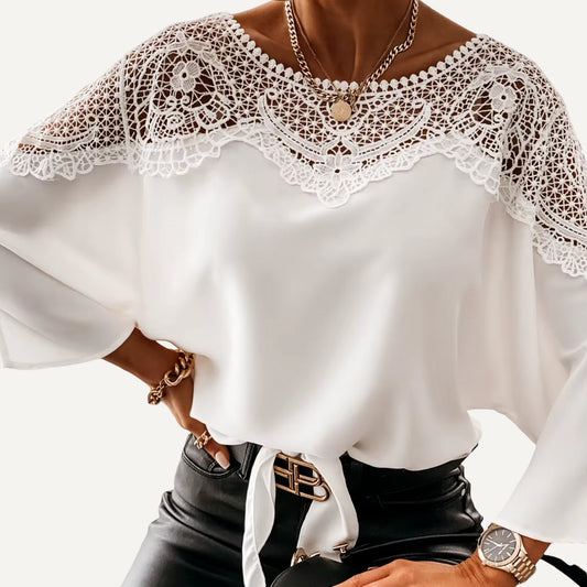 XAO Blusa encaje bordado