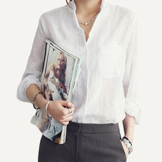 XAO Camisola de Lino y Algodón Natural