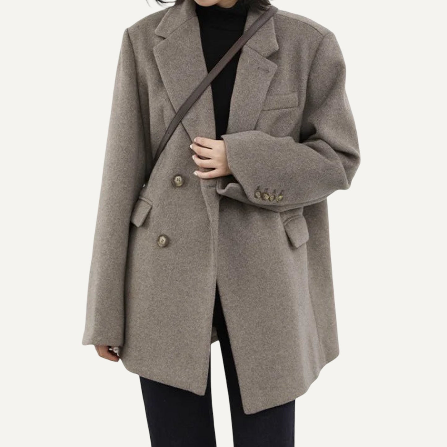 XAO Blazer Tejido Gris de Punto Estructurado