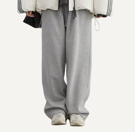 XAO Pantalón Ancho Crema de Tiro Alto