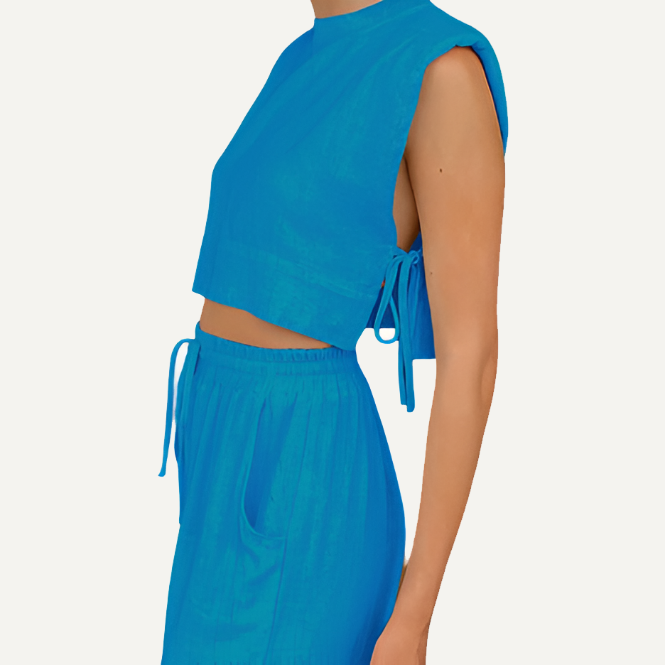 XAO Conjunto Crop Top y pantalon