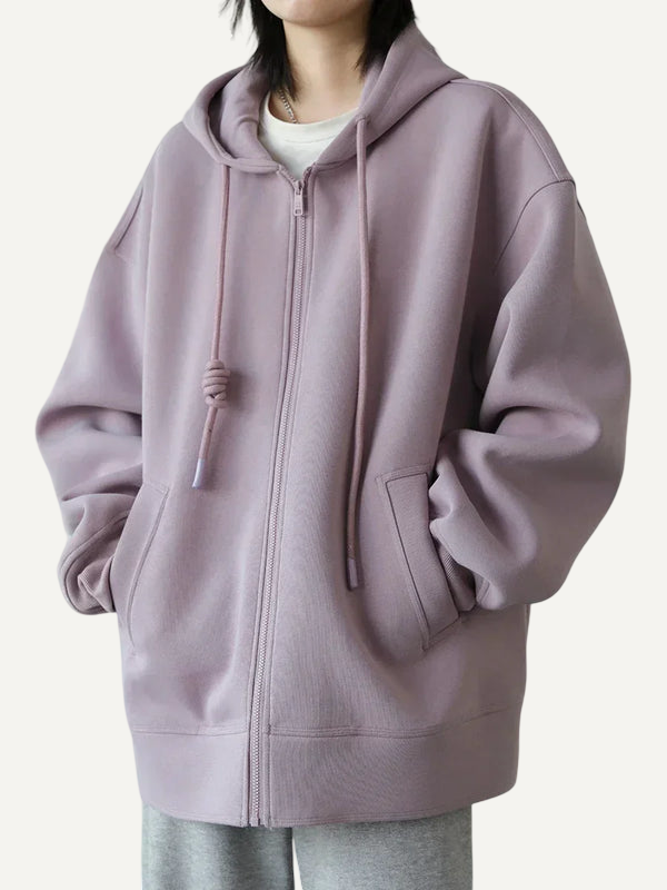 XAO Campera Hoodie Lila/Negro