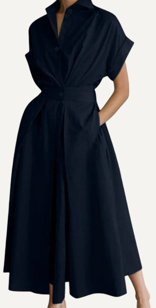 XAO Vestido estilo camisa manga corta