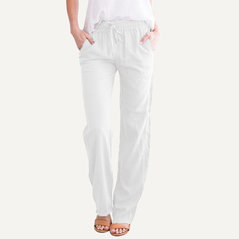 XAO Pantalones Lino Algodón