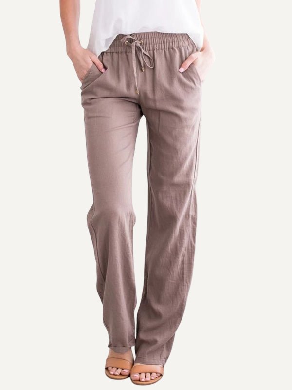 XAO Pantalones Lino Algodón