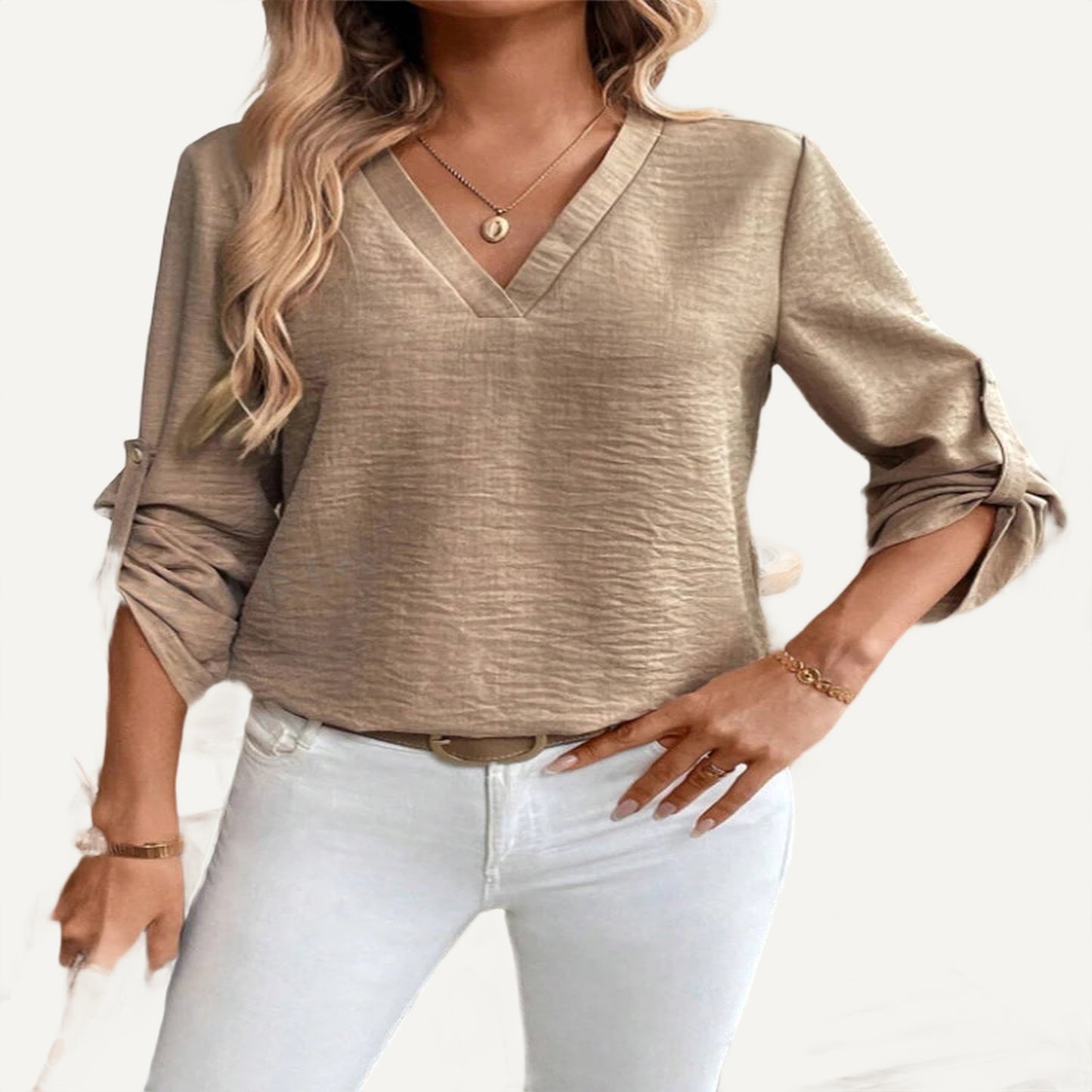 XAO Camisa Elegante Cuello V 1